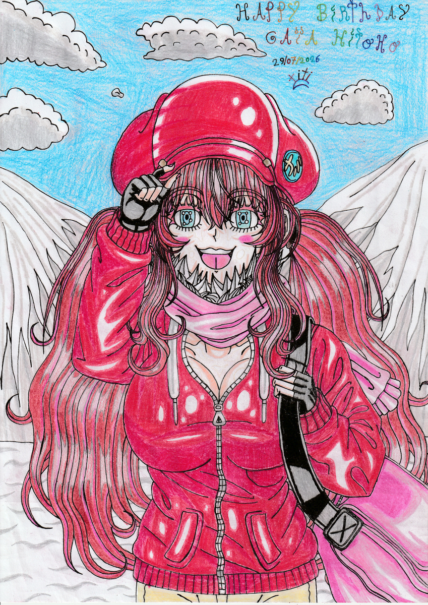 This is a pixiv picture whose title is Happy Birthday Gaïa Hitoko🥳🎂🎁🎉🎊🫂.
