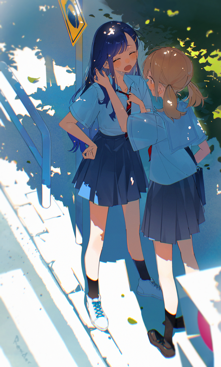 This is a pixiv picture whose title is 杏こは杏——夏と、駆け落ち。.