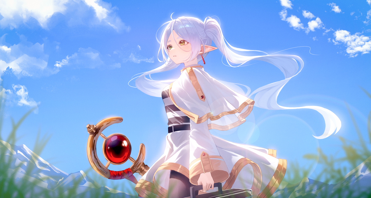 This is a pixiv picture whose title is Frieren.