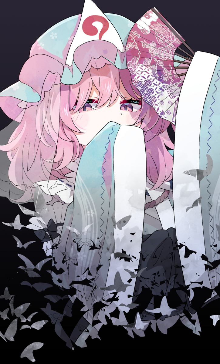 This is a pixiv picture whose title is 西行寺幽々子.
