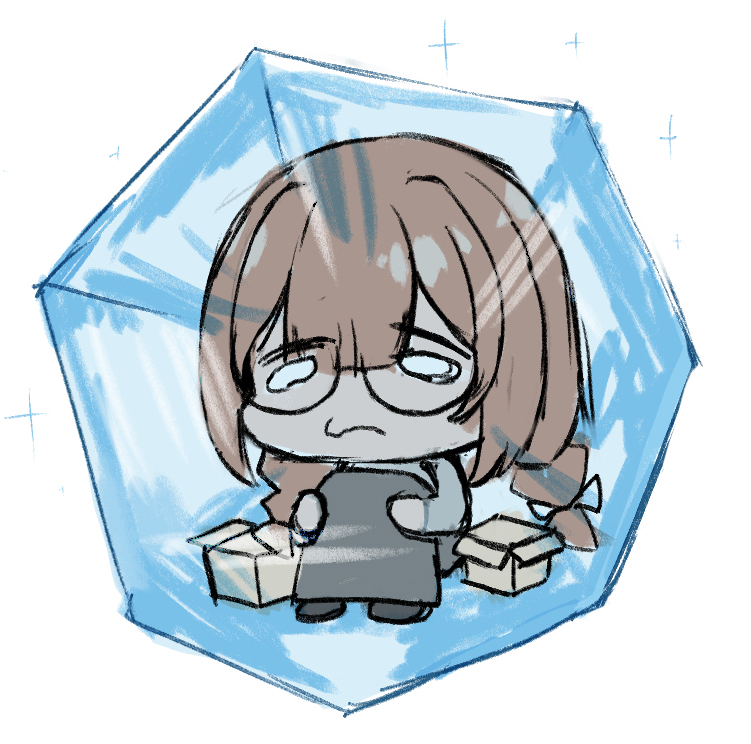 This is a pixiv picture whose title is X凍結しました.