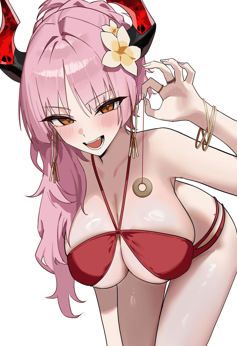 This is a pixiv picture whose title is 水着サツキ.