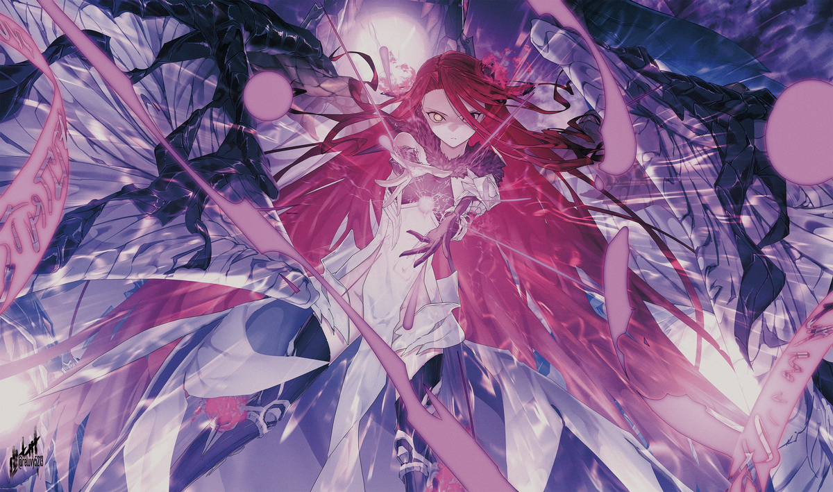 This is a pixiv picture whose title is 虚空廻天す竜の杯.
