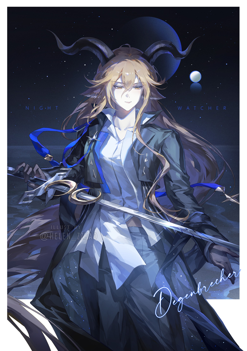 This is a pixiv picture whose title is 🌘.