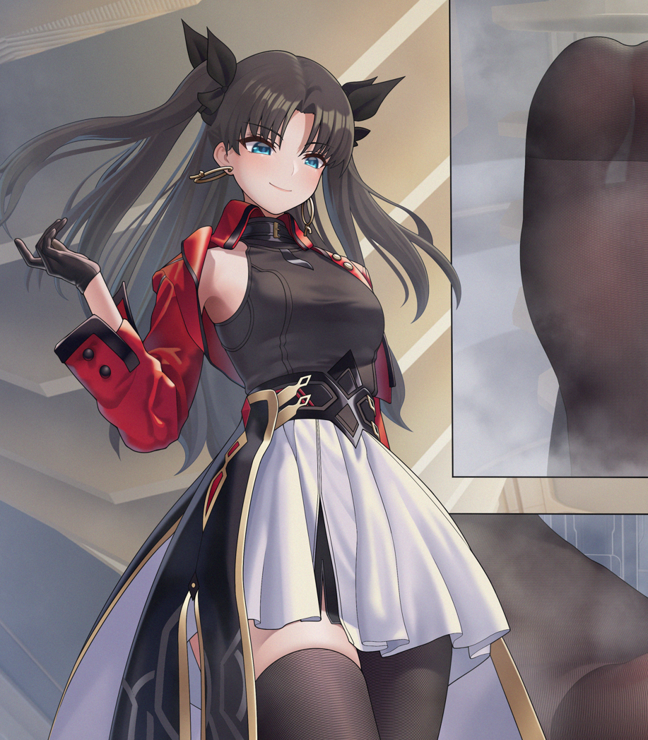This is a pixiv picture whose title is giantess Rin.