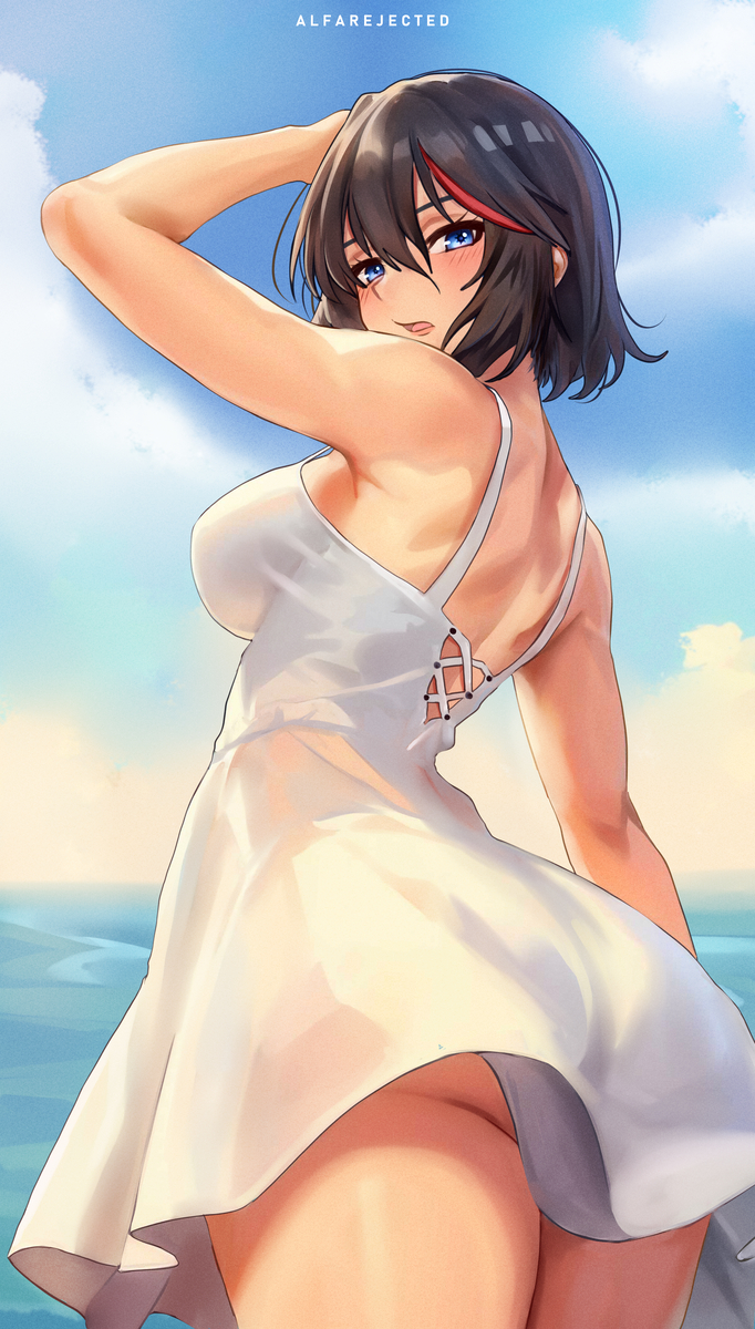 This is a pixiv picture whose title is 纏流子 Summer Dress 1.
