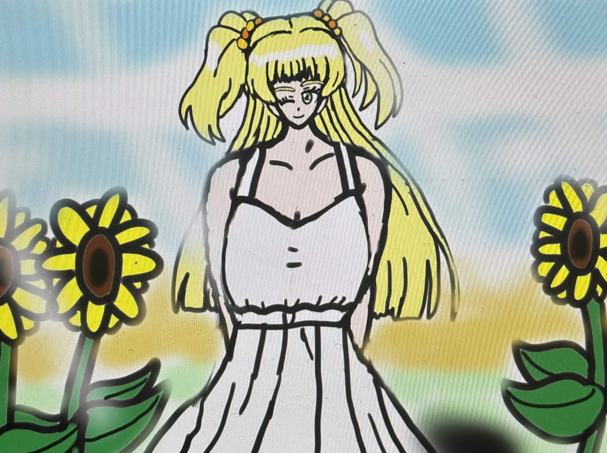 This is a pixiv picture whose title is ハッピーバースデー、莉嘉ちゃん❤️🌻🌅🌻❤️.