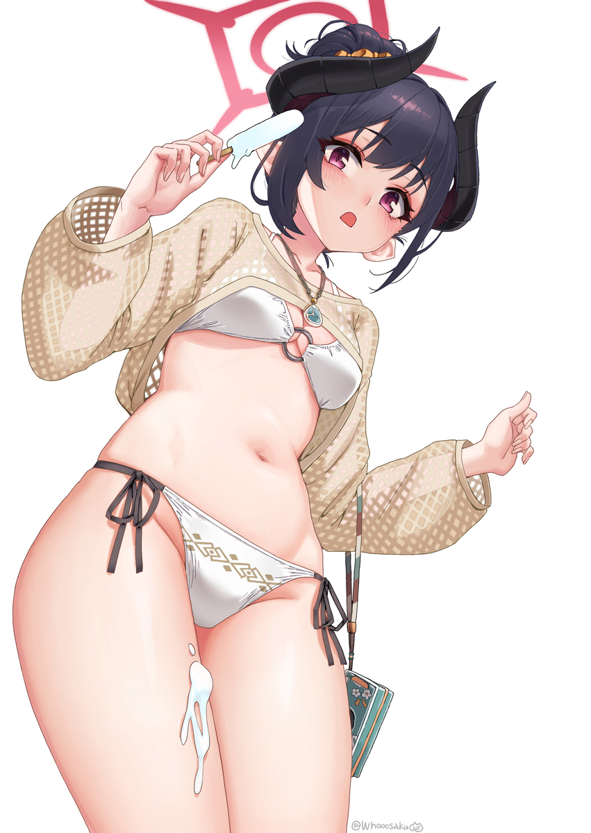 This is a pixiv picture whose title is 水着チアキちゃん.