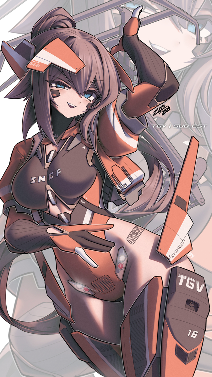 This is a pixiv picture whose title is SNCF TGV Sud-Est.