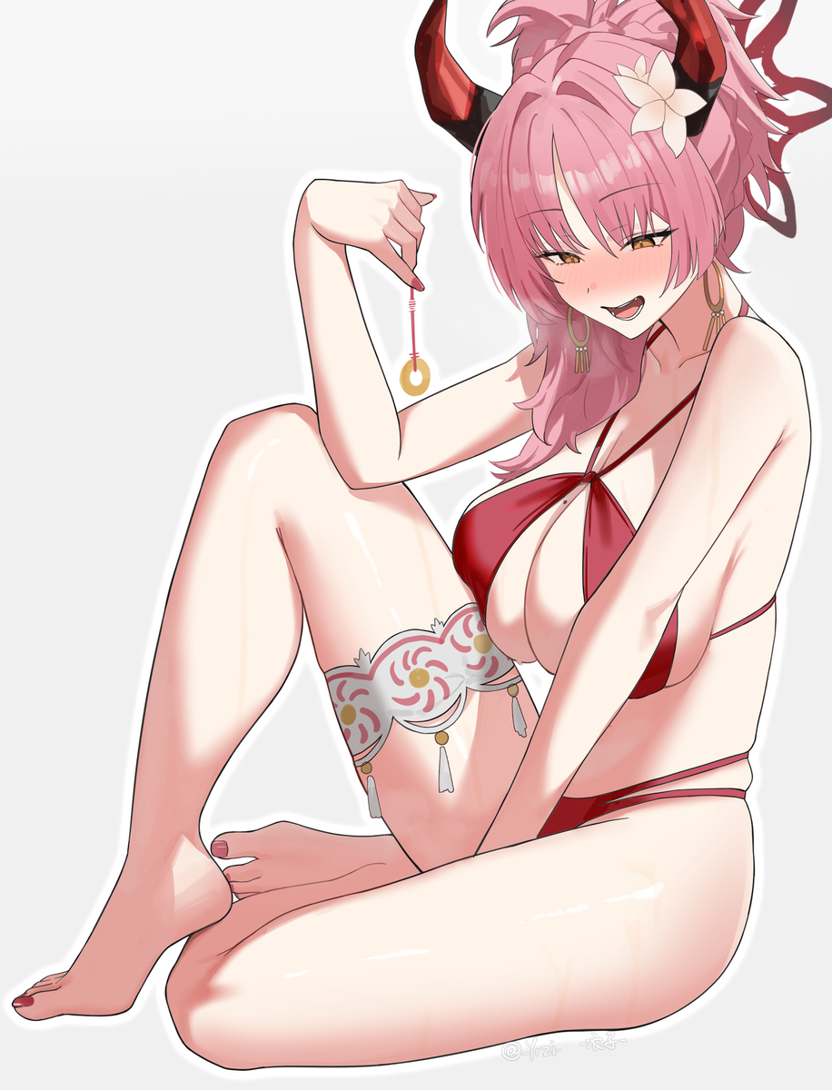 This is a pixiv picture whose title is 皋月(泳装).
