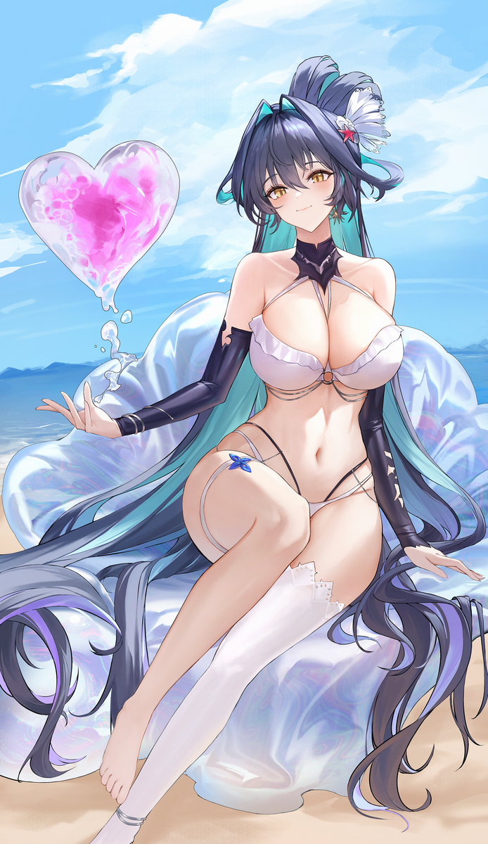 This is a pixiv picture whose title is Siren Summer.