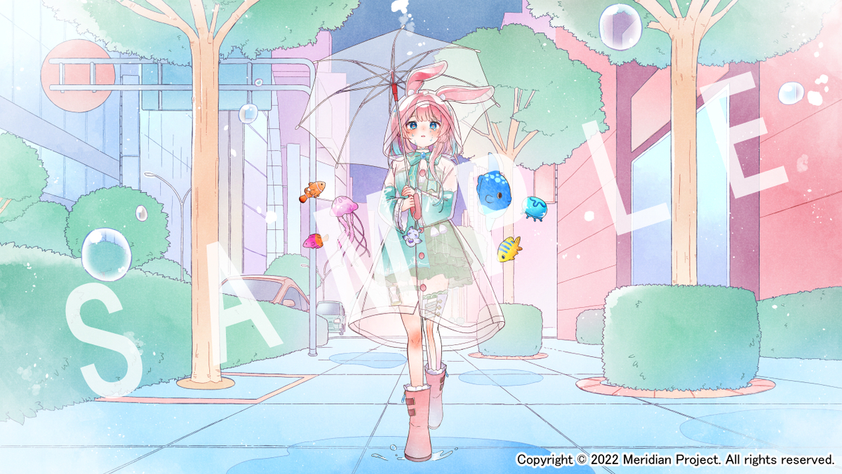 This is a pixiv picture whose title is 「私の悲しみは水でできている」.