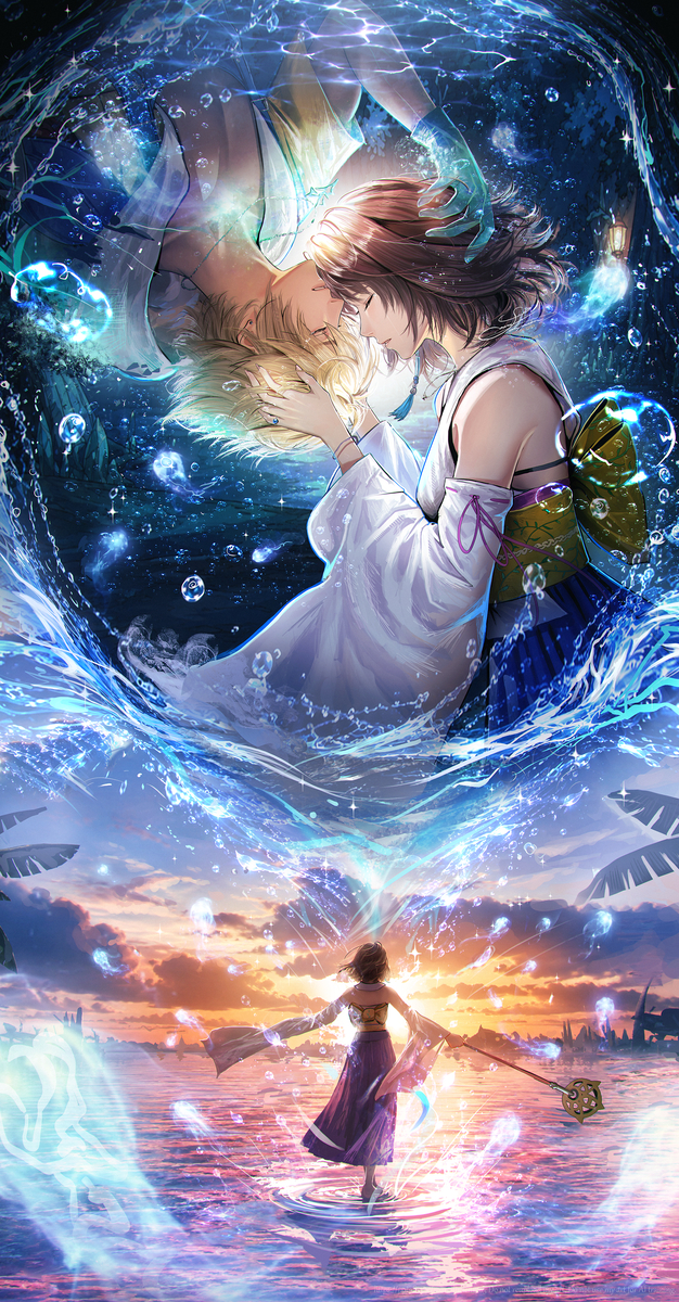This is a pixiv picture whose title is FF10.