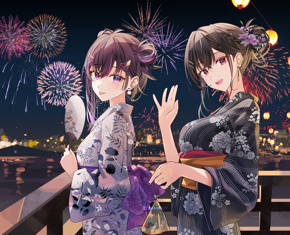 This is a pixiv picture whose title is Day 32 Narin and Arya.