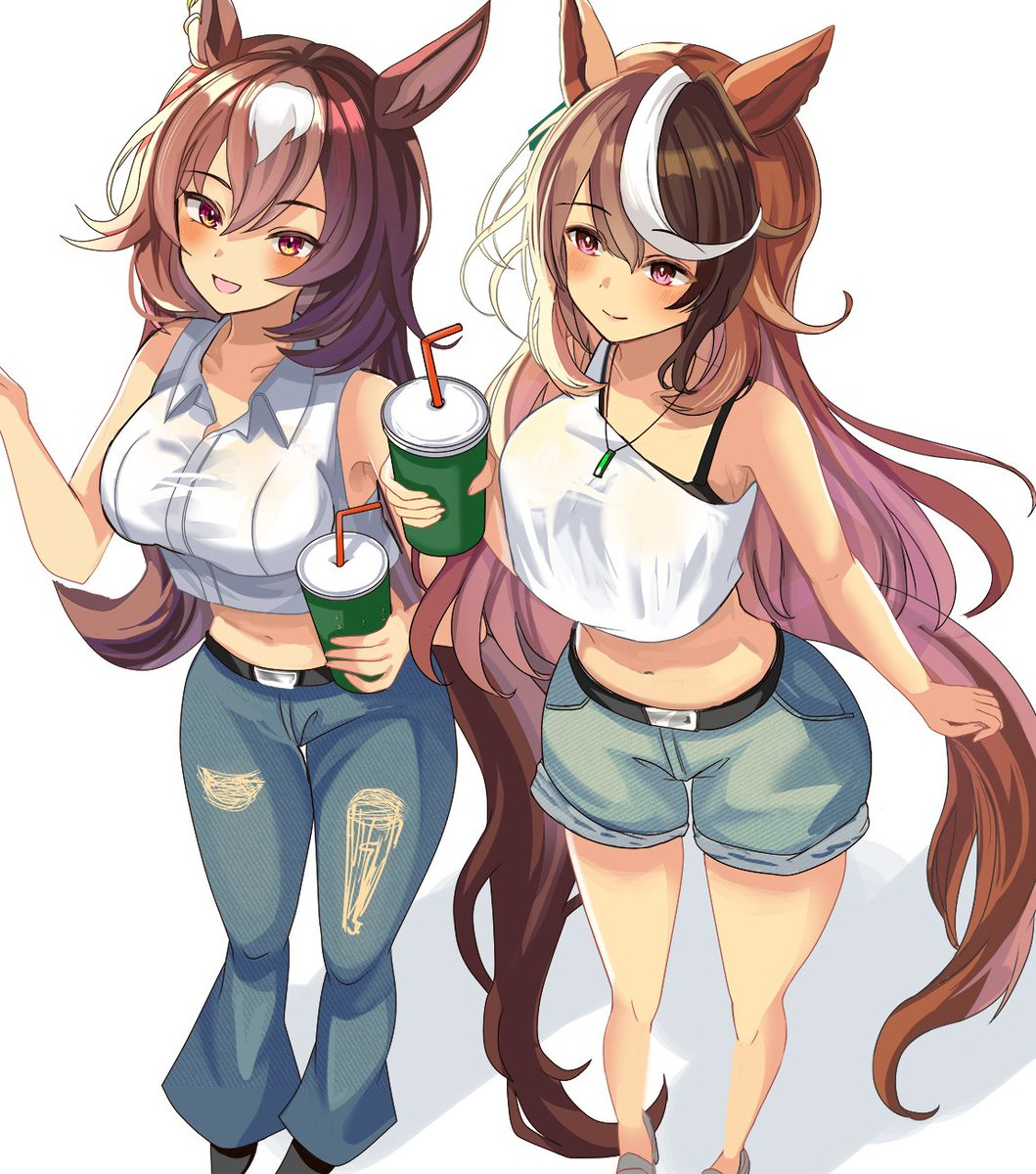 This is a pixiv picture whose title is シンボリルドルフとシンボリクリスエス.
