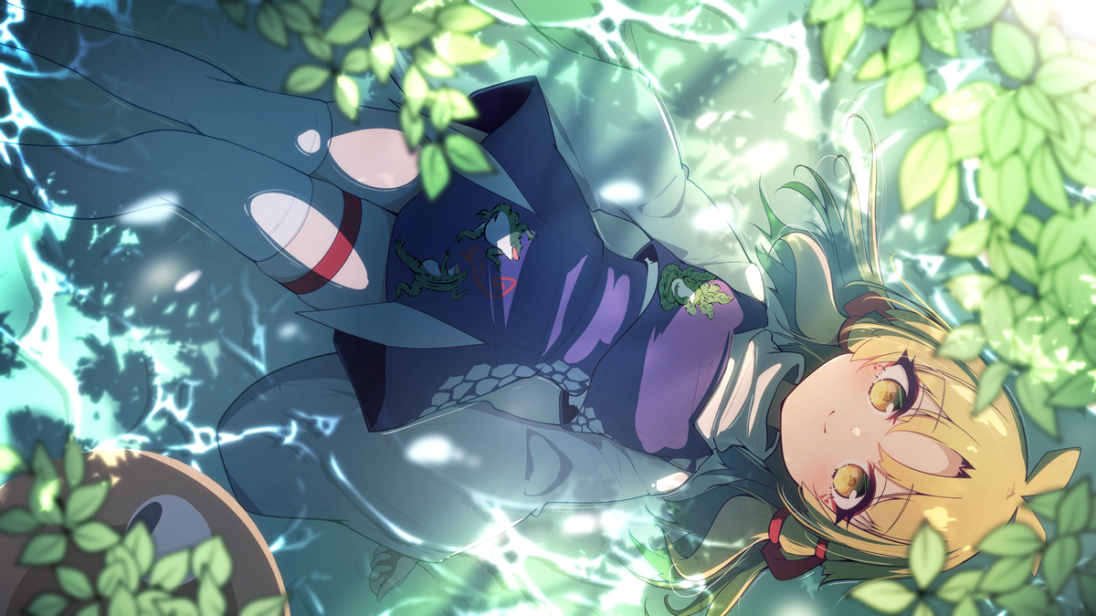 This is a pixiv picture whose title is 涼しいね諏訪子ちゃん.