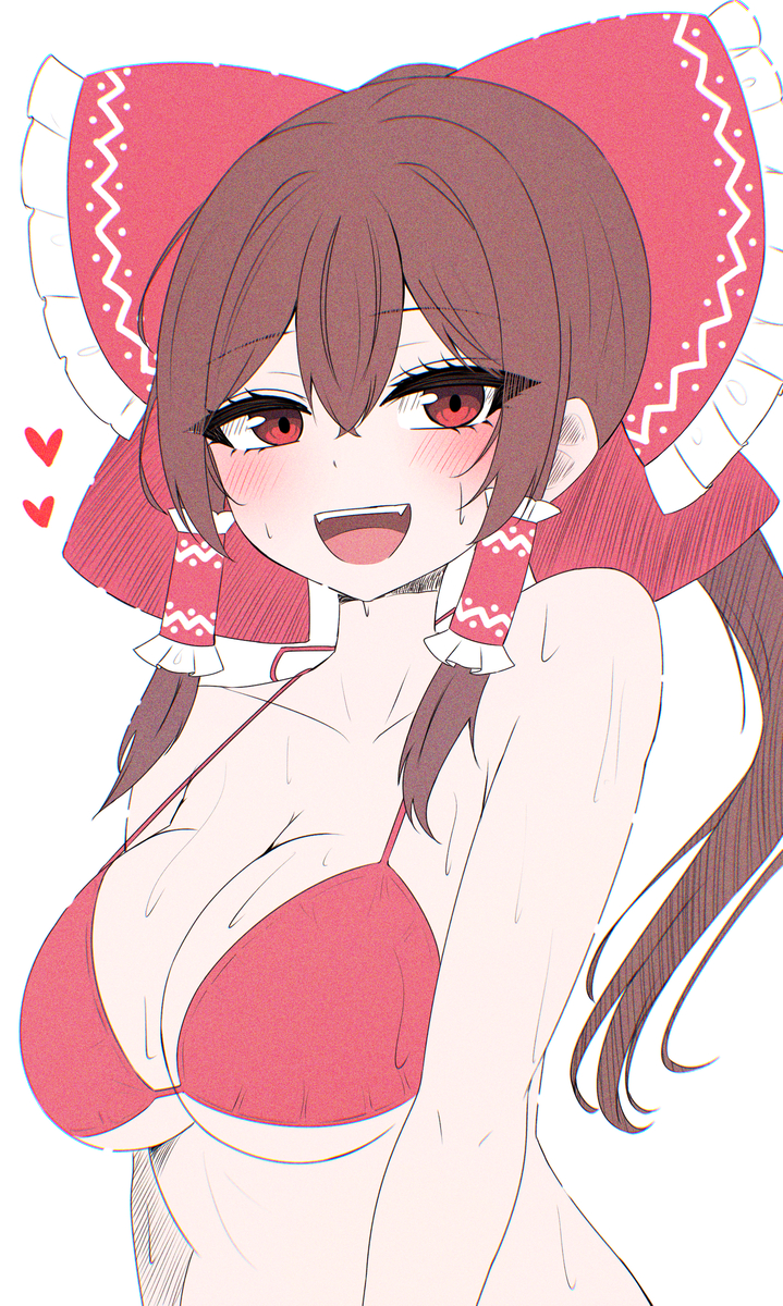 This is a pixiv picture whose title is 霊夢.