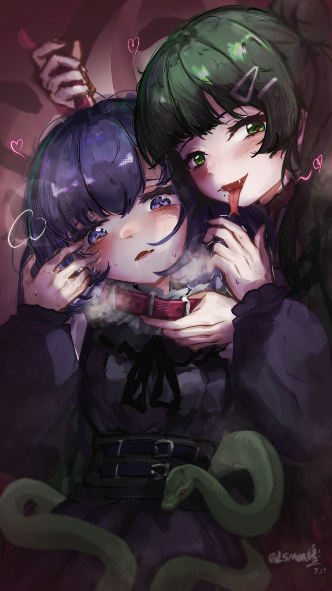 This is a pixiv picture whose title is 蛇咬.