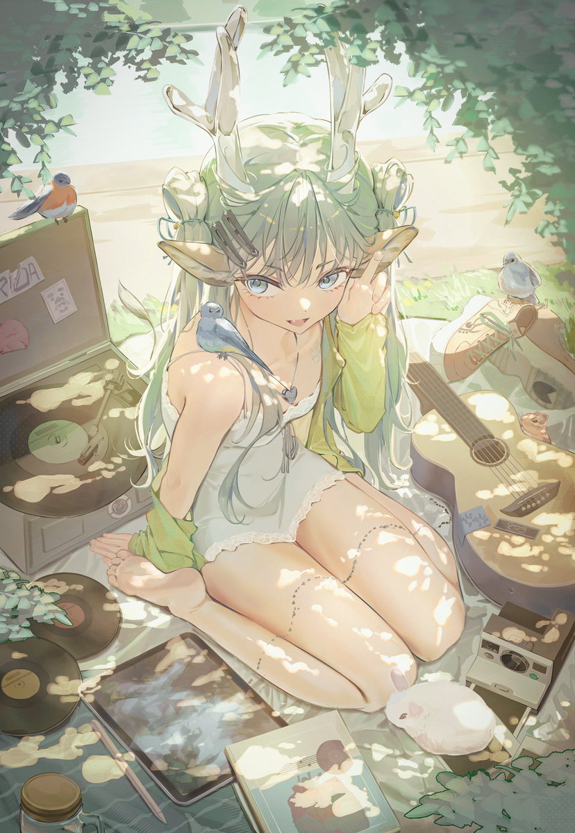 This is a pixiv picture whose title is 麒麟🌿.