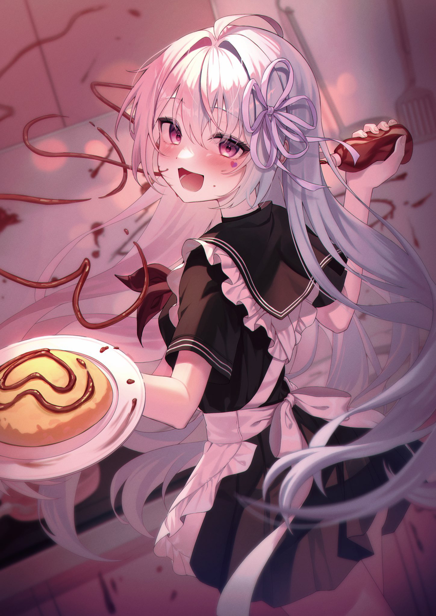 This is a pixiv picture whose title is あっ、起きた？♡.