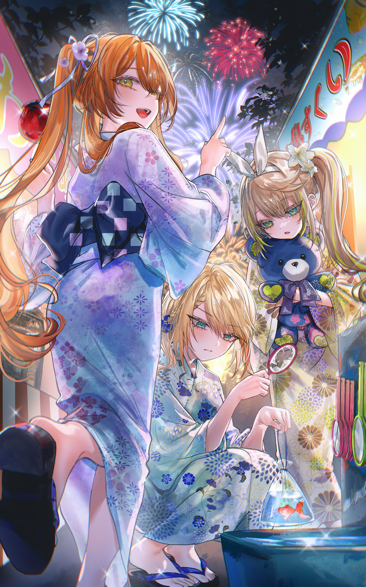 This is a pixiv picture whose title is 夏祭り.