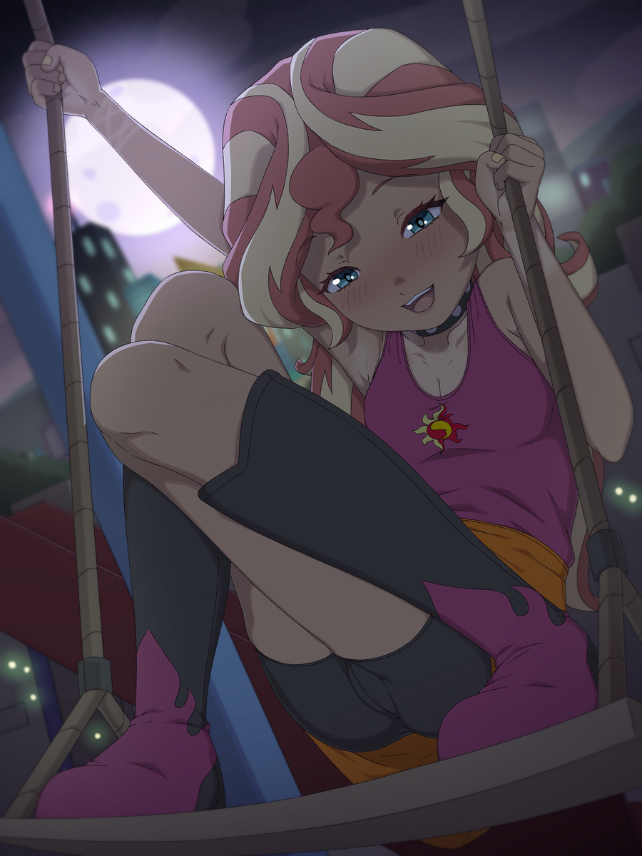 This is a pixiv picture whose title is Sunset Shimmer.