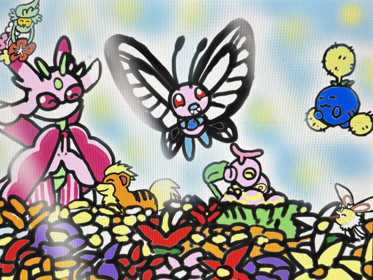 This is a pixiv picture whose title is 温かく優しいお花畑❤️🌷🌼❤️.