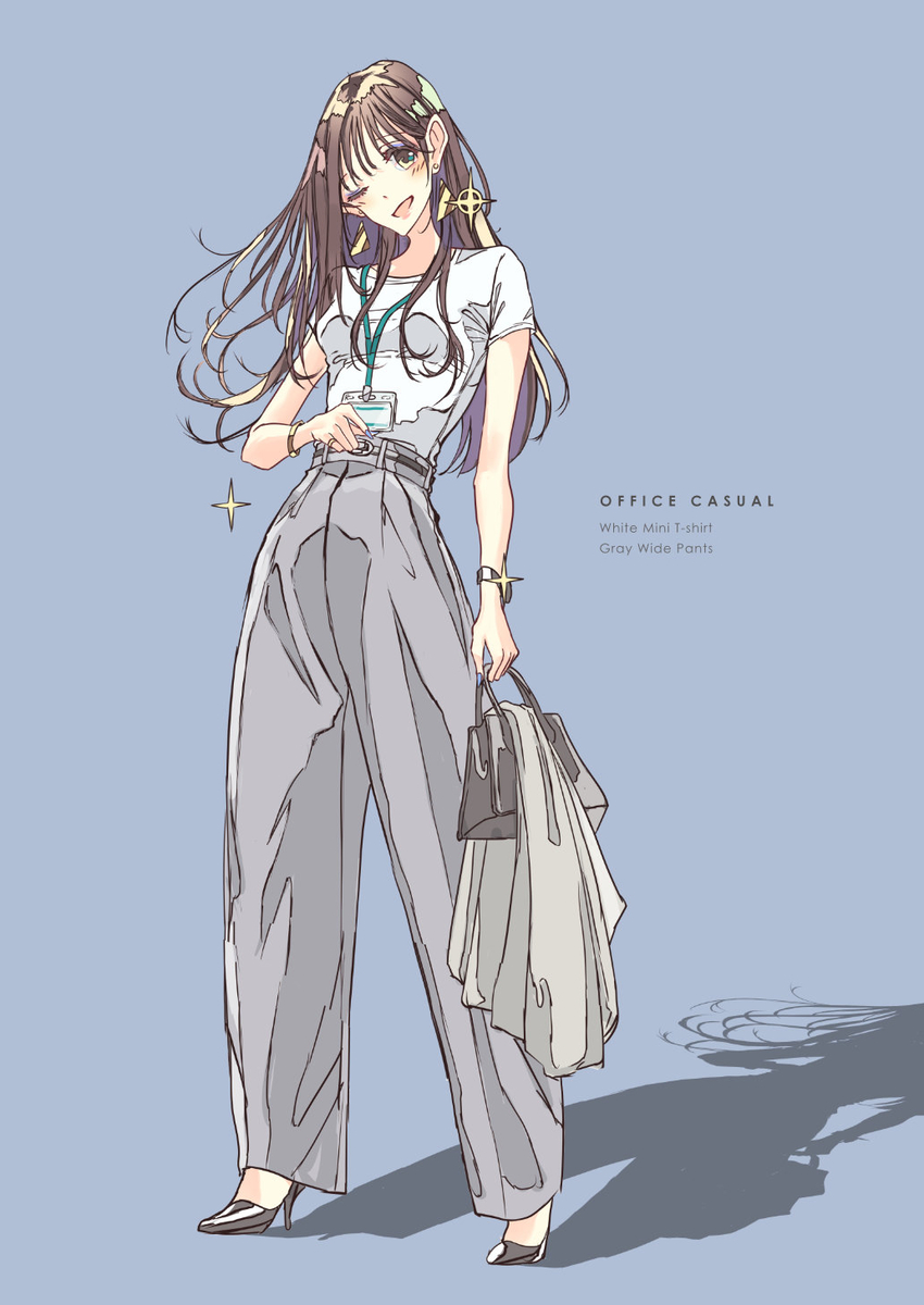 This is a pixiv picture whose title is ワイドパンツ.