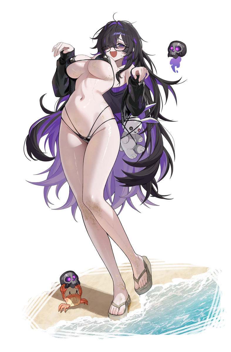 This is a pixiv picture whose title is Label💜.