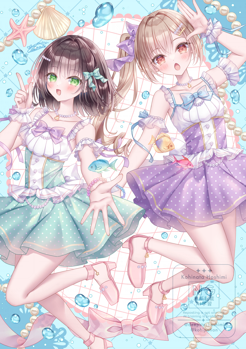 This is a pixiv picture whose title is Mermaid🐠🫧.