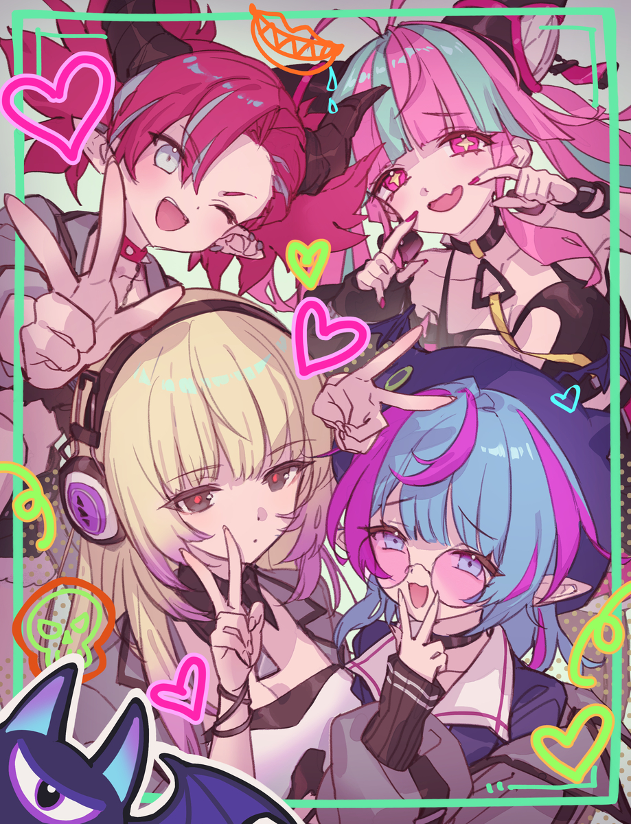 This is a pixiv picture whose title is 徒姫たちとララアンセムのFA.