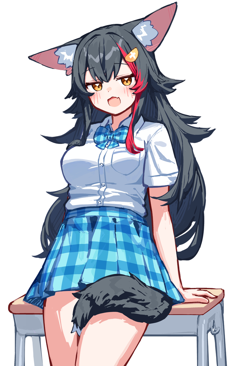 This is a pixiv picture whose title is 制服ミオしゃ.