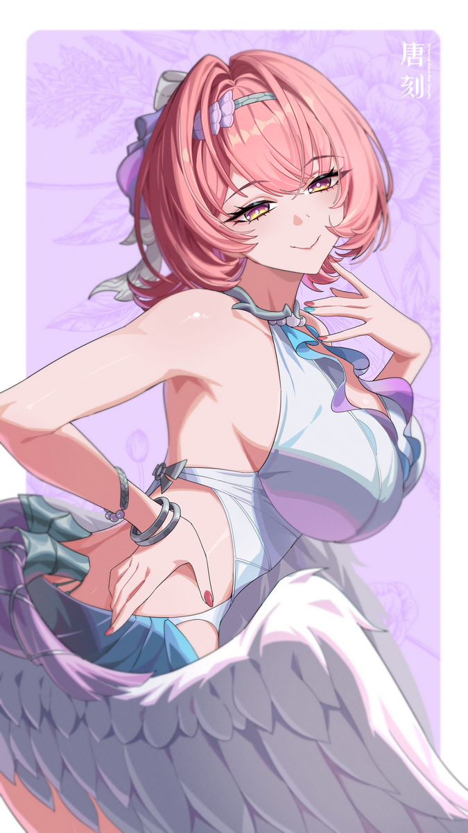 This is a pixiv picture whose title is 蕾米埃尔泳装.