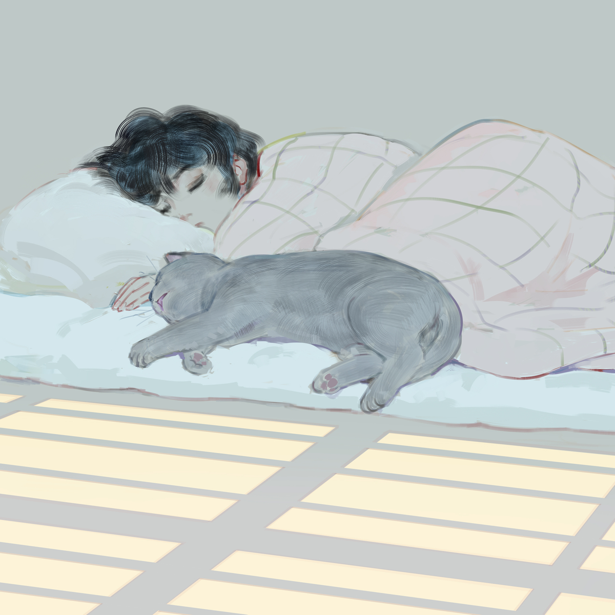 This is a pixiv picture whose title is 午后.