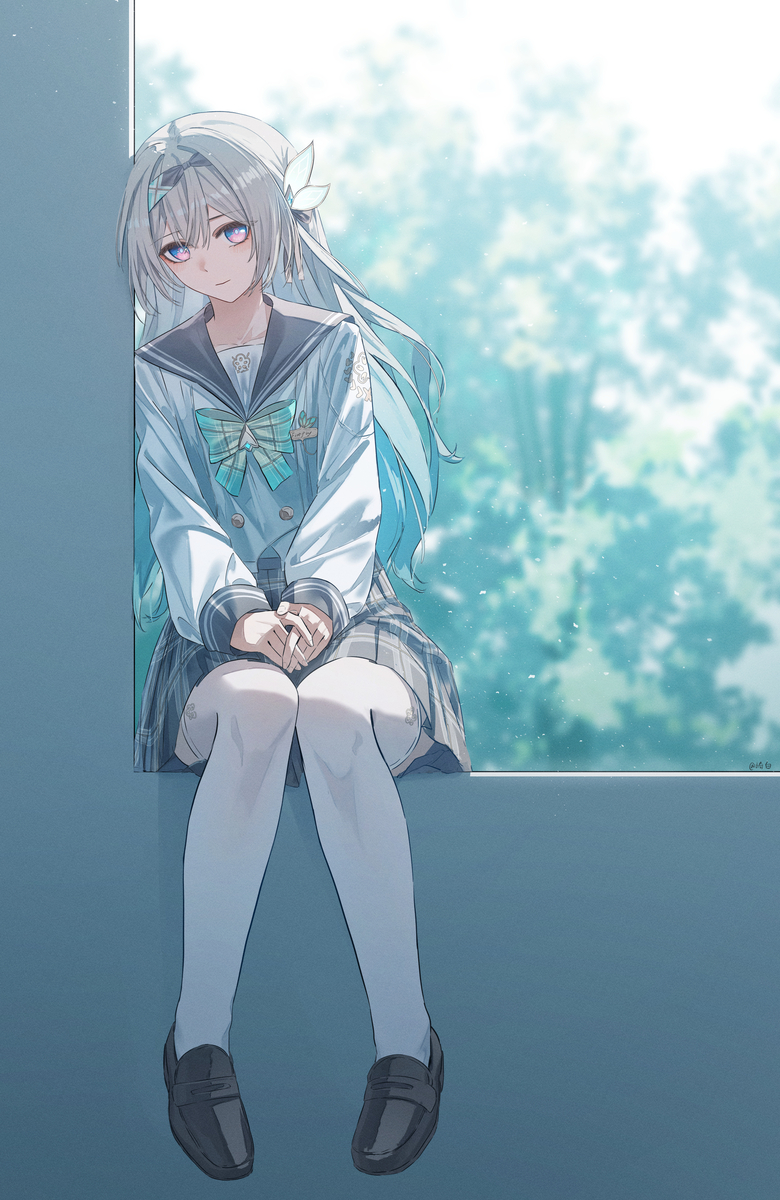 This is a pixiv picture whose title is 流萤.