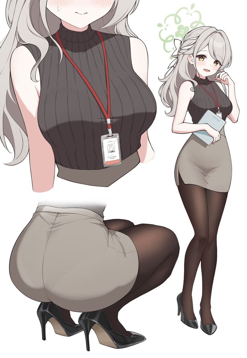 This is a pixiv picture whose title is OLミヨ.