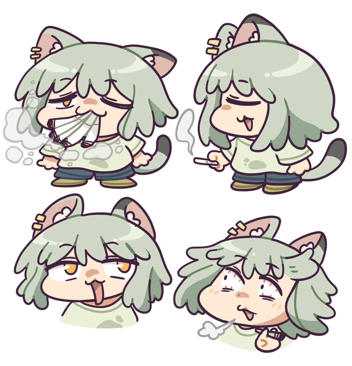 This is a pixiv picture whose title is yaninekoヤニねこ.