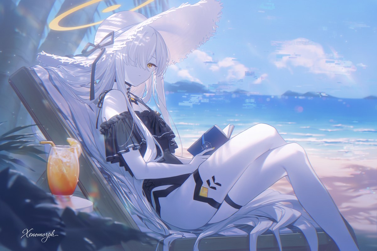 This is a pixiv picture whose title is マルクト(水着).