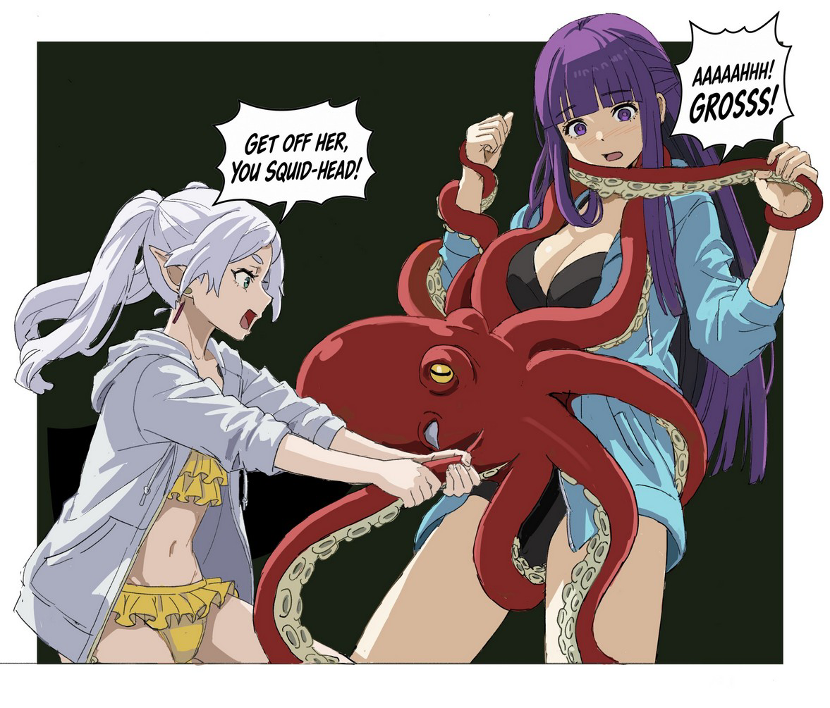 This is a pixiv picture whose title is Octopus Attack.