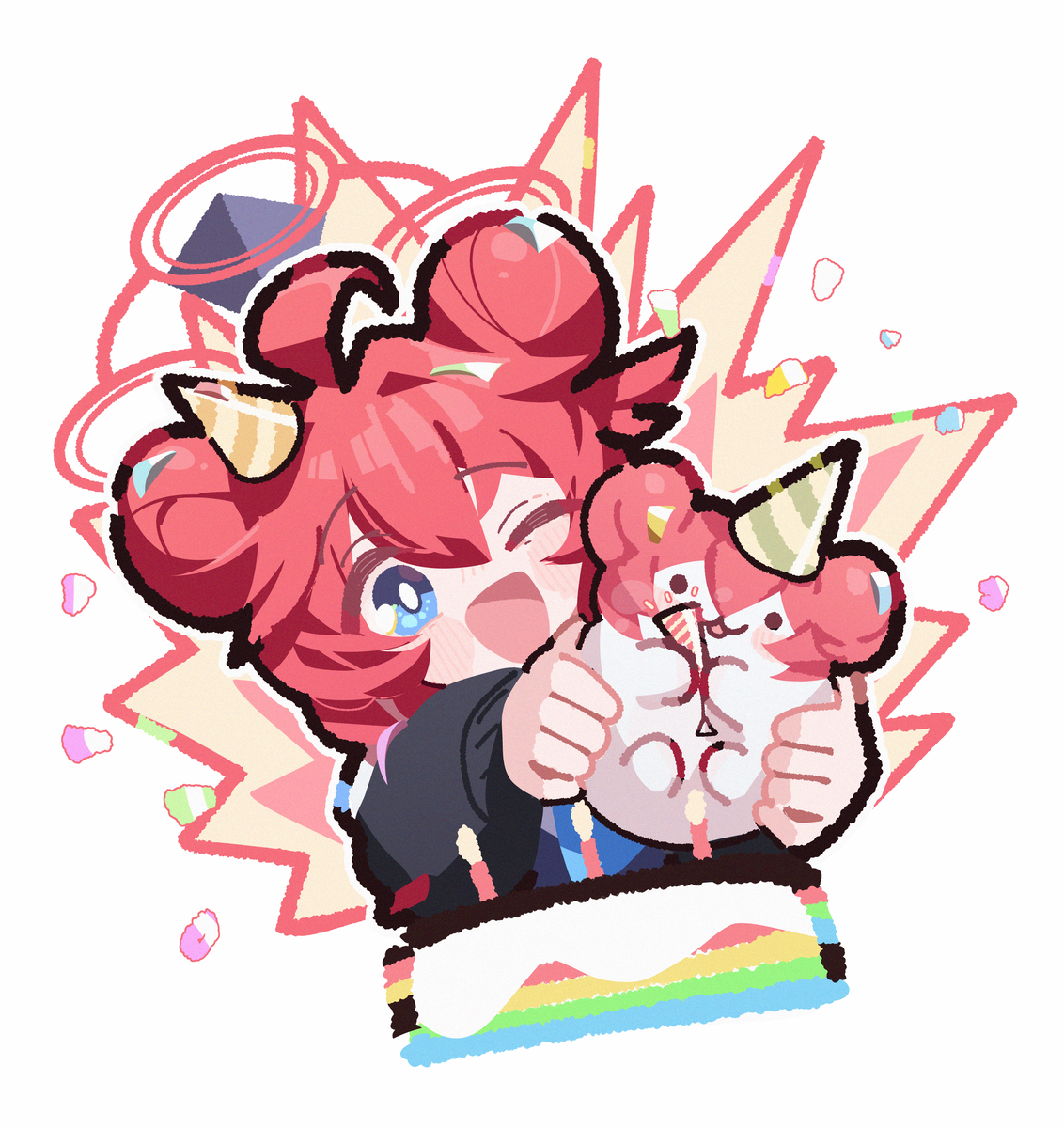 This is a pixiv picture whose title is マキ🎂🎉.