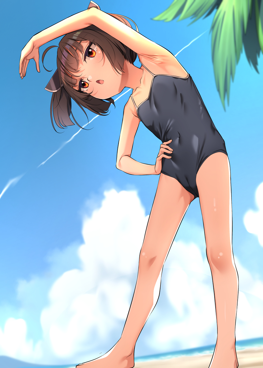 This is a pixiv picture whose title is 夏休みきりたん.