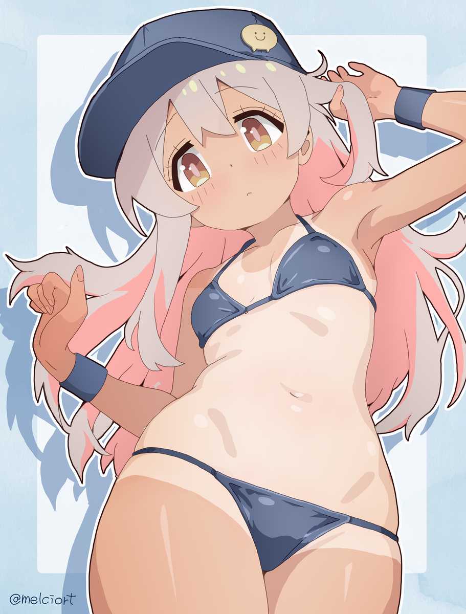 This is a pixiv picture whose title is 日焼け　おにいちゃん.