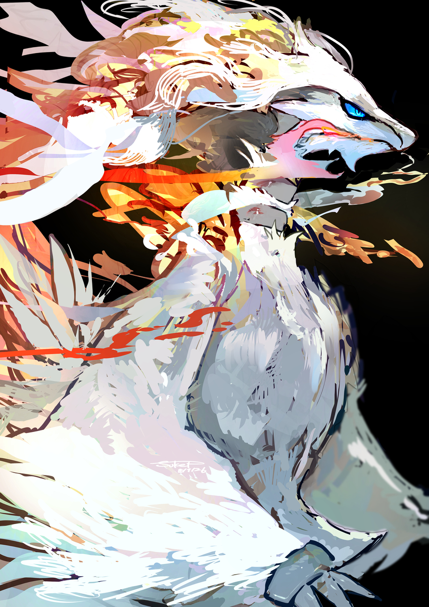 This is a pixiv picture whose title is レシラム.