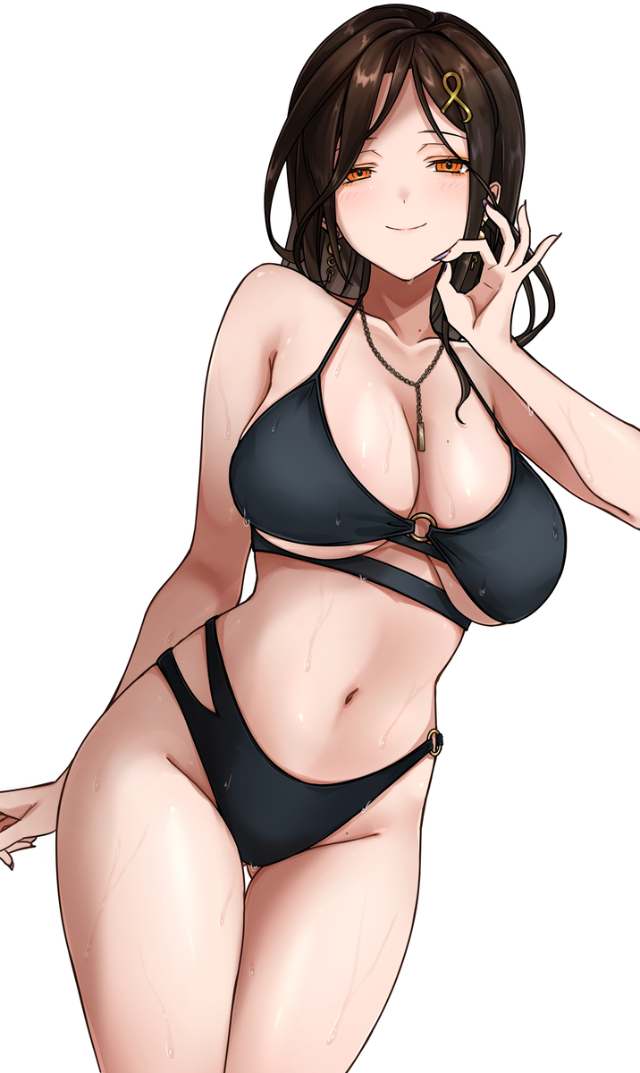 This is a pixiv picture whose title is 白雪巴 ビキニ.