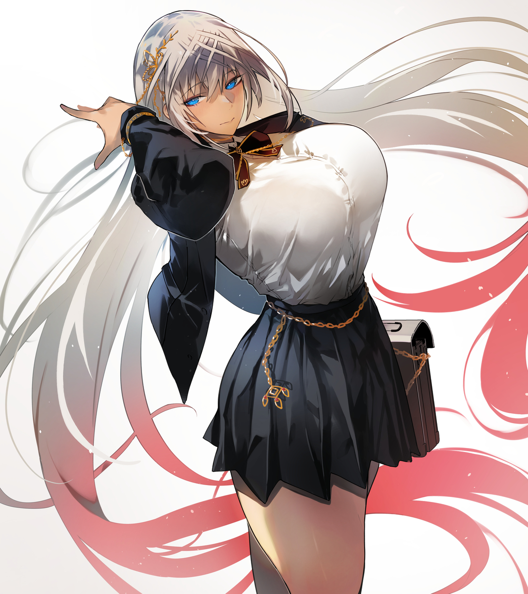 This is a pixiv picture whose title is ゼノビア(学生服).