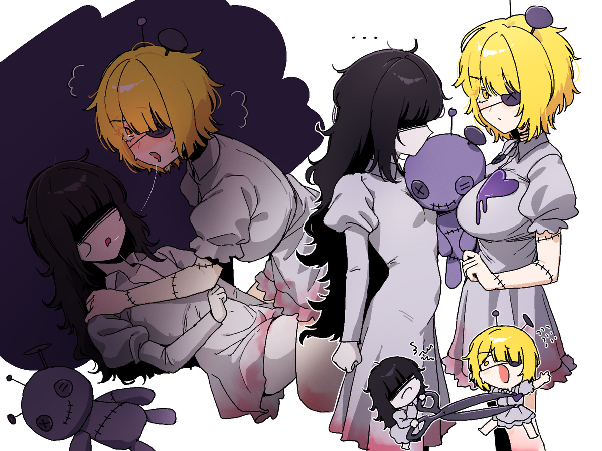This is a pixiv picture whose title is ✂️✂️.