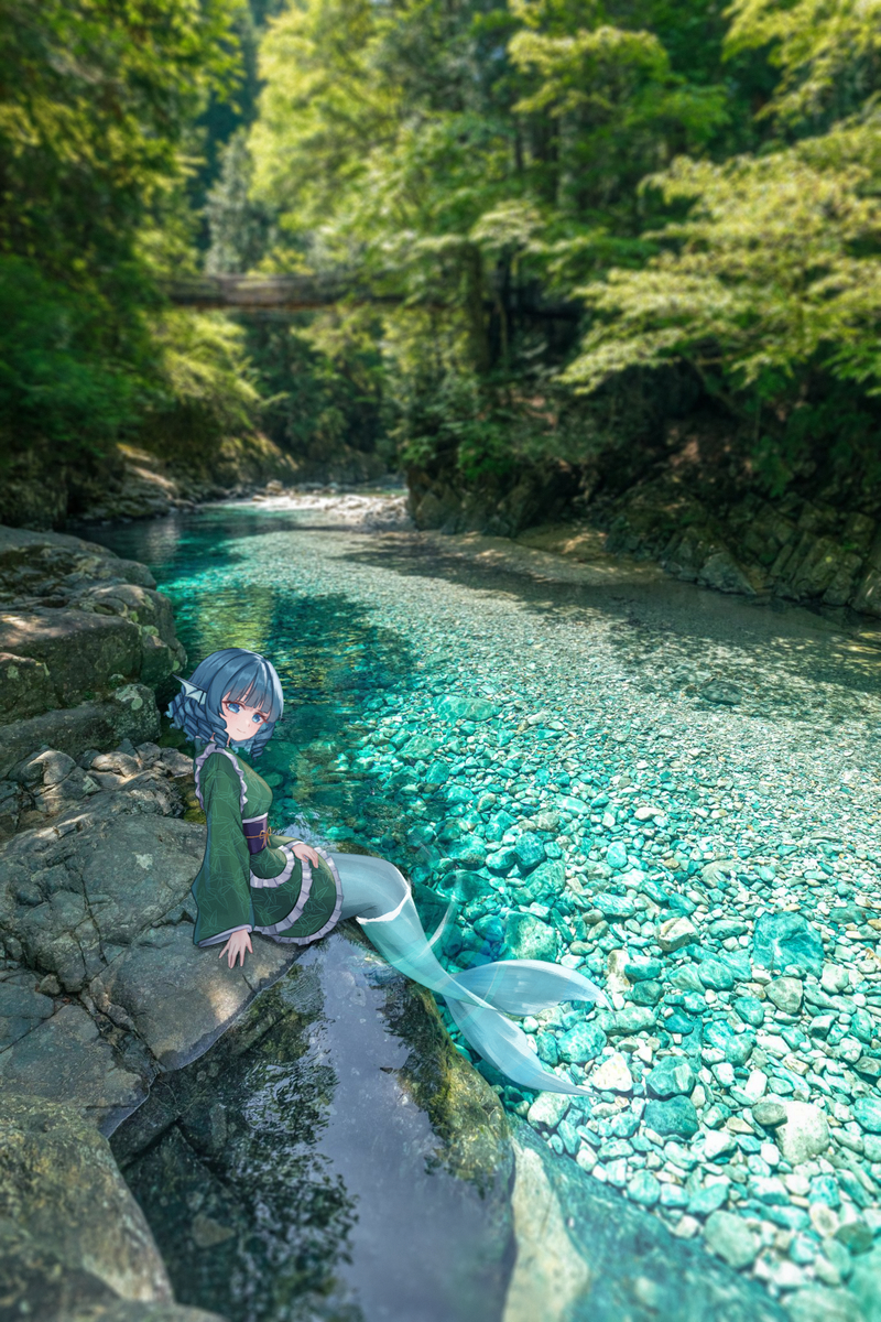 This is a pixiv picture whose title is わかさぎ姫.