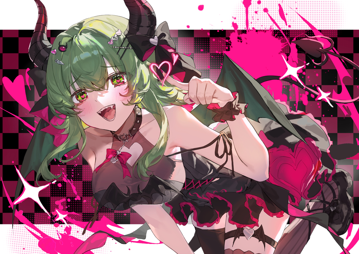 This is a pixiv picture whose title is サキュバスGUMI.