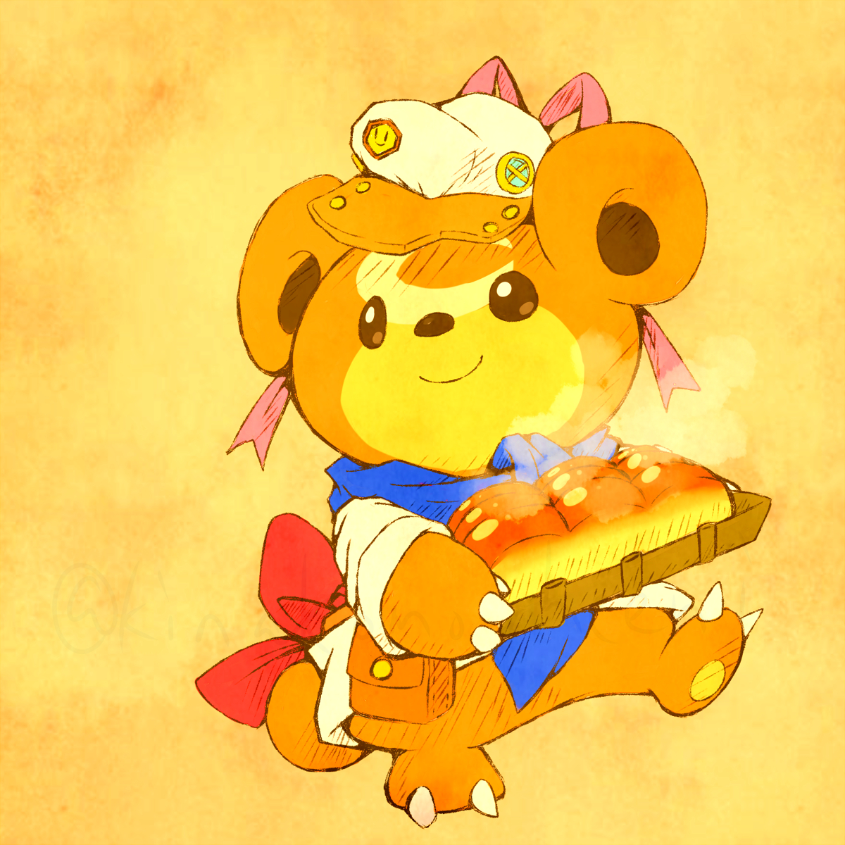 This is a pixiv picture whose title is パン職人.