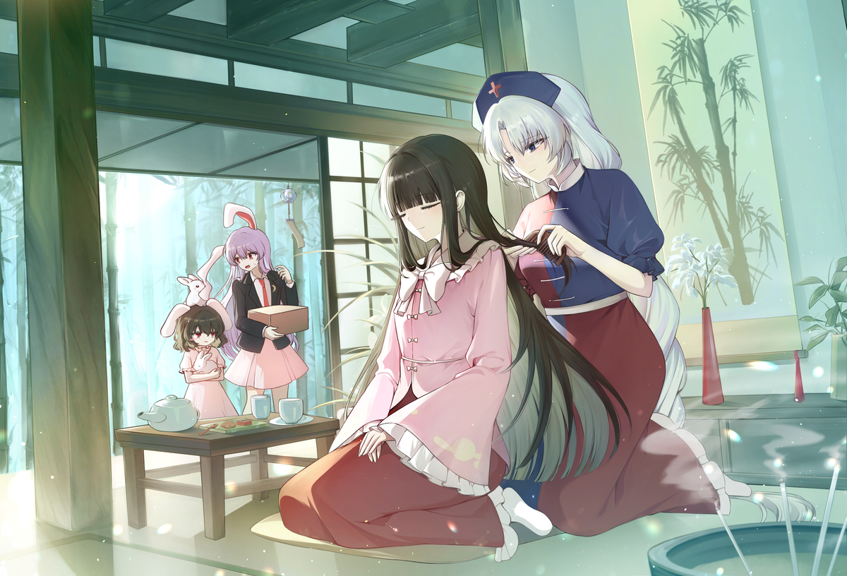 This is a pixiv picture whose title is 永遠亭.